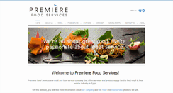 Desktop Screenshot of premierefoodservices.com