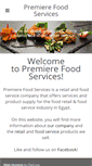 Mobile Screenshot of premierefoodservices.com